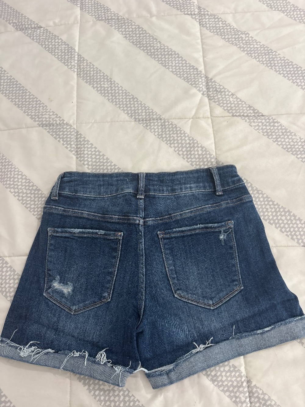 Distressed Denim Shorts